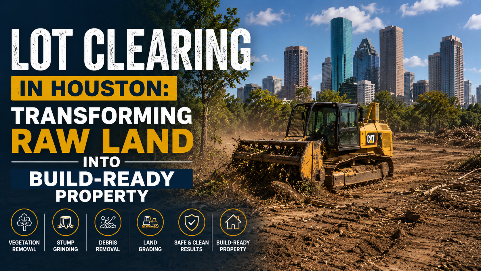 Lot Clearing in Houston: Transforming Raw Land into Build-Ready Property